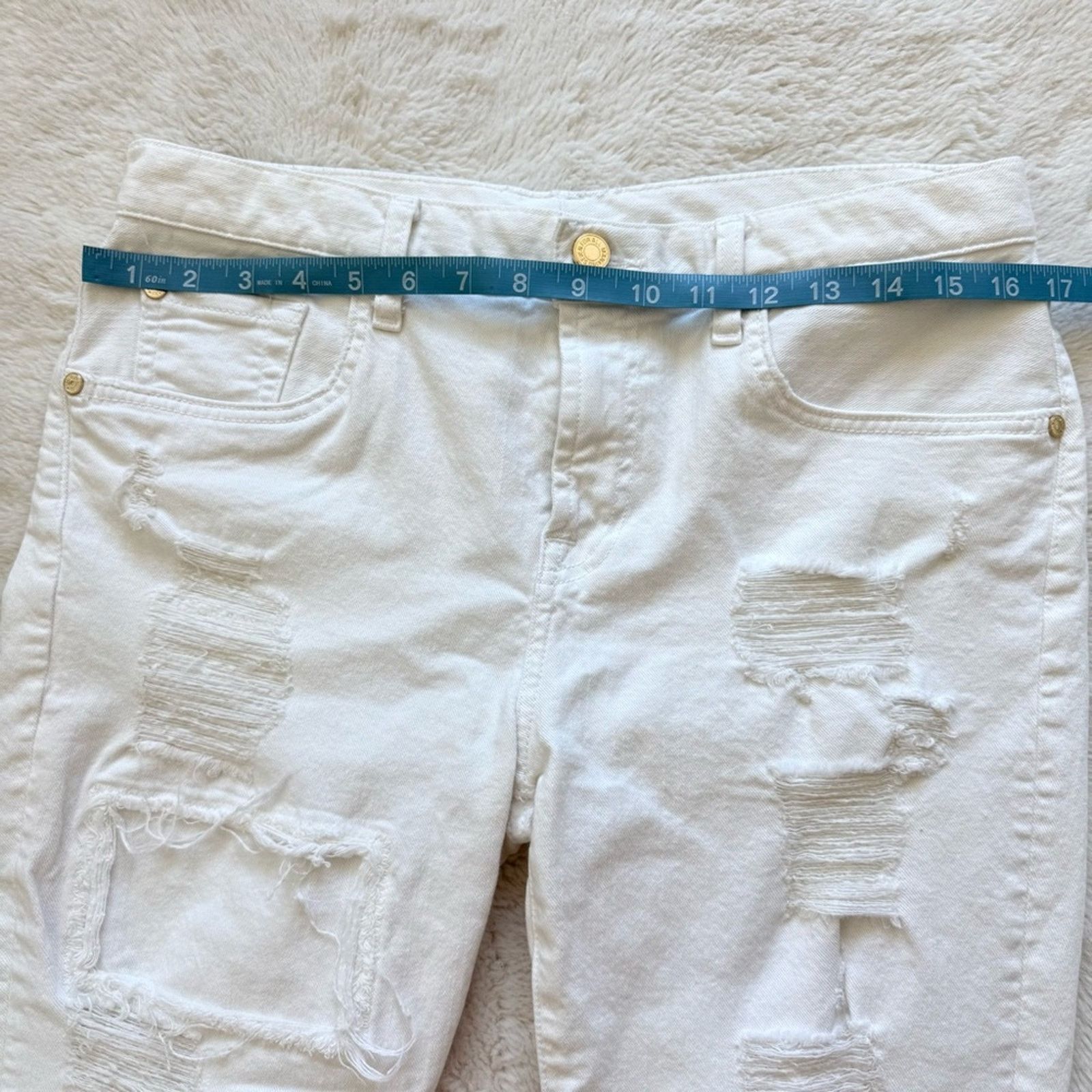 7 For All Mankind 7 for all Mankind women stretchy white jeans size 30 Size 30" / US 8 / IT 44 - 6 Thumbnail