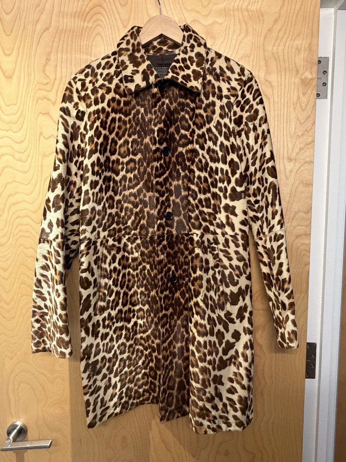 Prada PRADA Men’s Leopard Calf Hair Coat 46 Small VERY RARE GRAIL Size US S / EU 44-46 / 1 - 1 Thumbnail