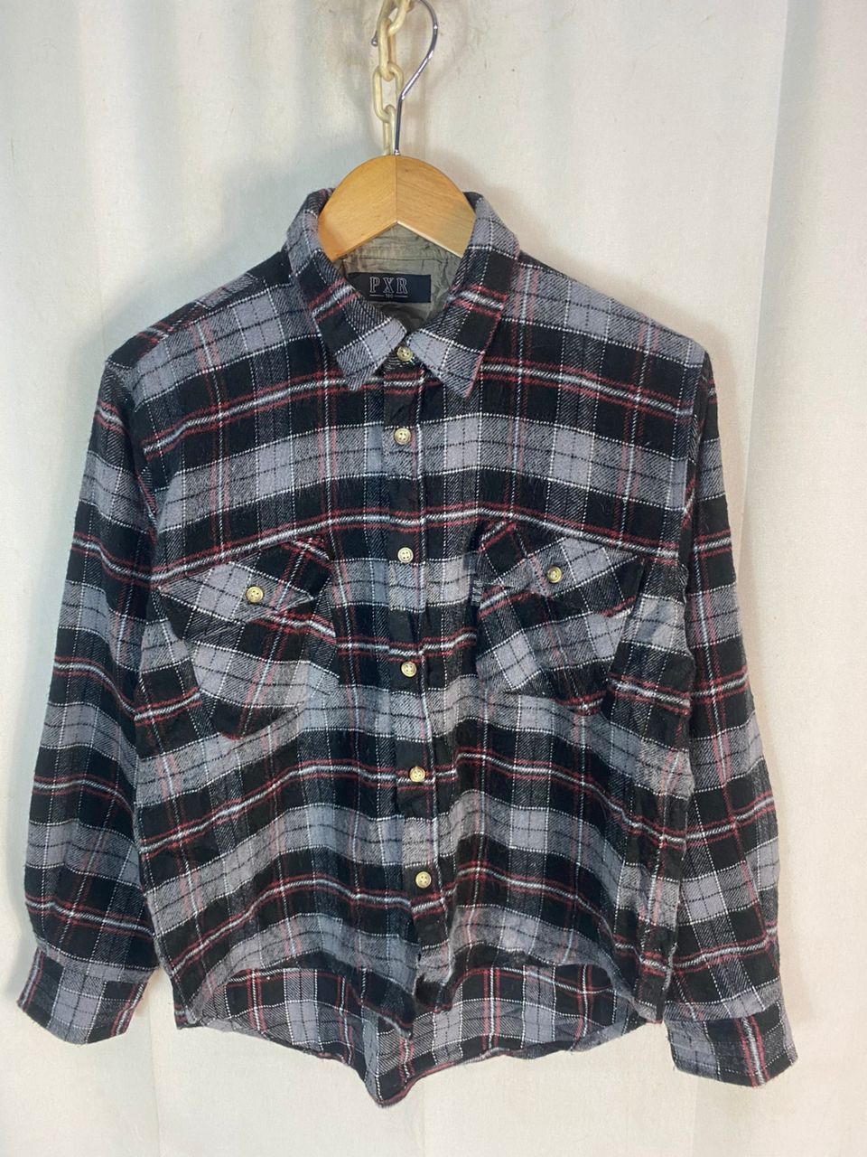 Flannel × Japanese Brand Unisex 🔥Pxr button up flannel shirt Size US S / EU 44-46 / 1 - 1 Thumbnail
