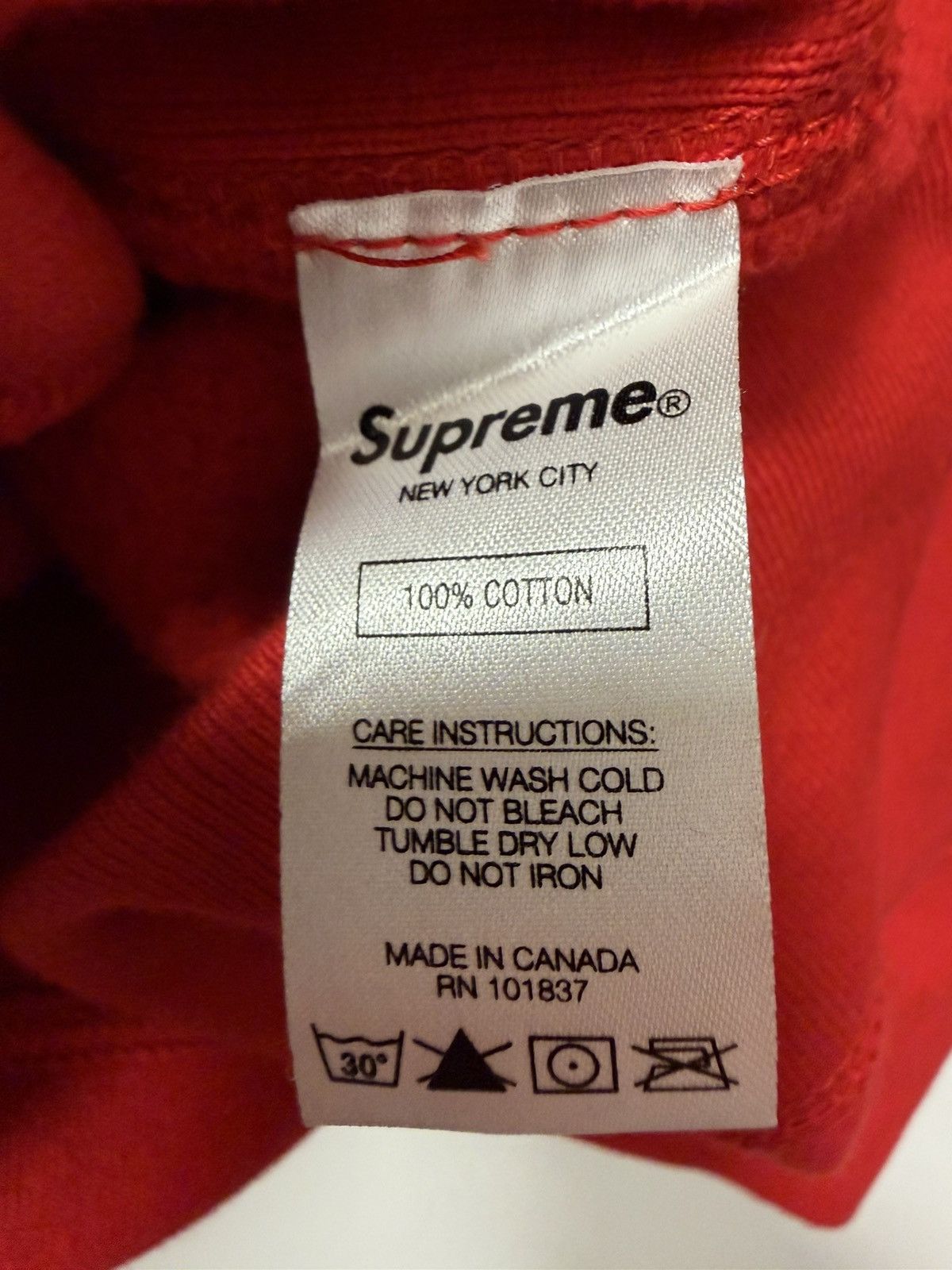 Supreme RED SUPREME CROSS BOX LOGO FW20 Size US S / EU 44-46 / 1 - 7 Thumbnail