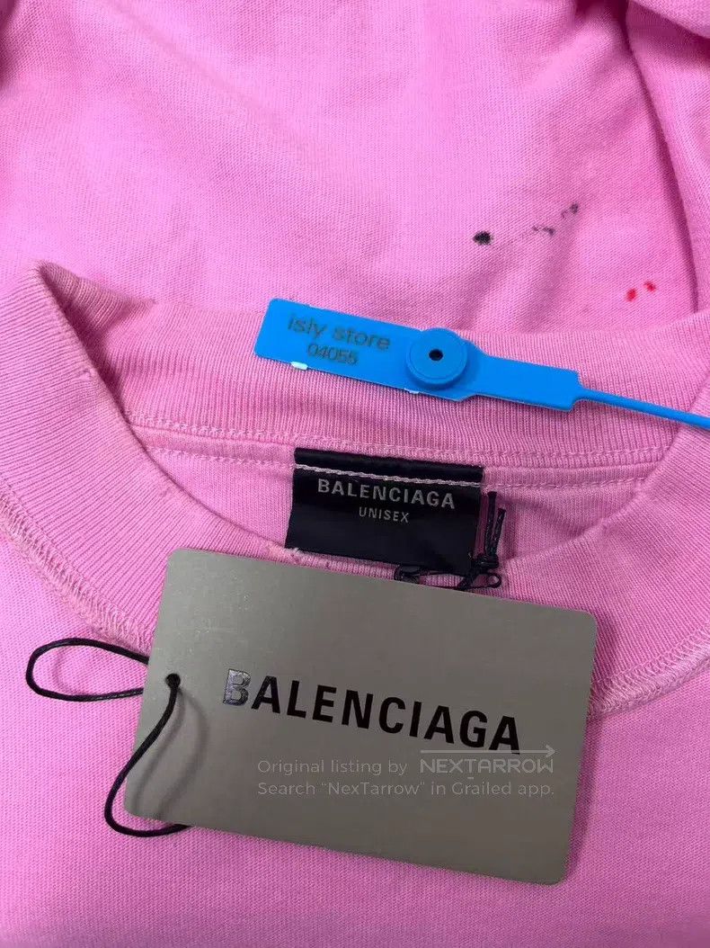 Balenciaga Balenciaga Logo Print Short Sleeve T-Shirt Size S / US 4 / IT 40 - 5 Thumbnail
