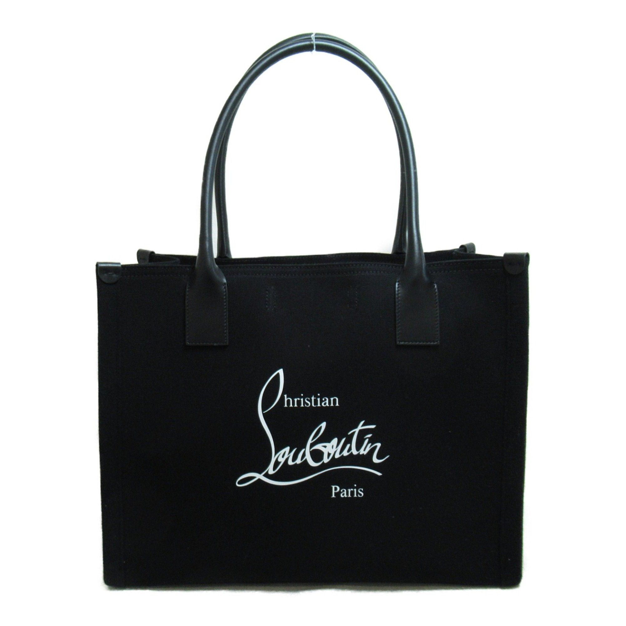 image of Vintage Christian Louboutin Tote Bag Black Red Fa Brique 32352315318, Women's