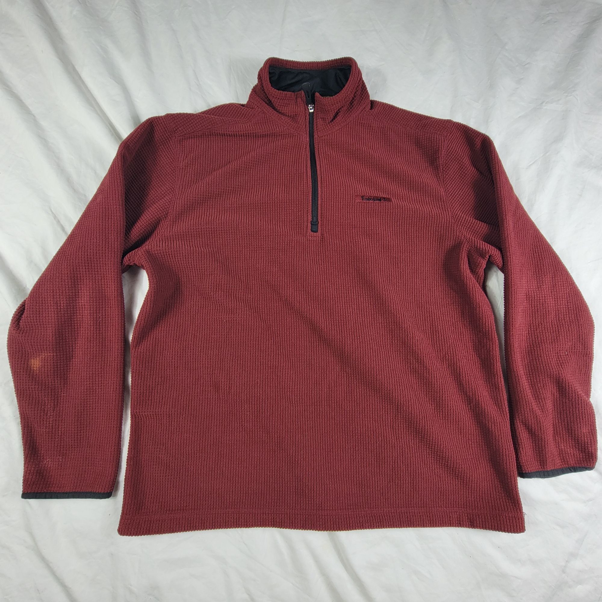 Timberland Timberland Mens Large Red 1/4 Zip Pullover Sweater Casual Ou Size US L / EU 52-54 / 3 - 1 Thumbnail