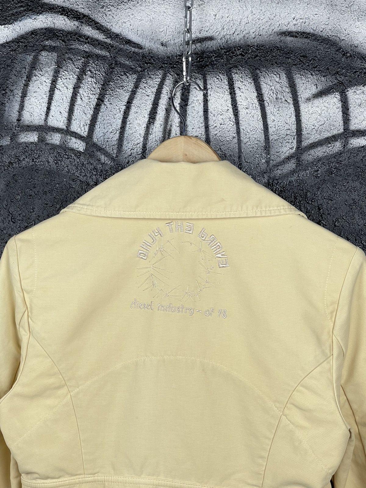 Diesel Diesel Y2K Vintage Beige Cotton Trench Coat Jacket Size L Size L / US 10 / IT 46 - 16 Thumbnail