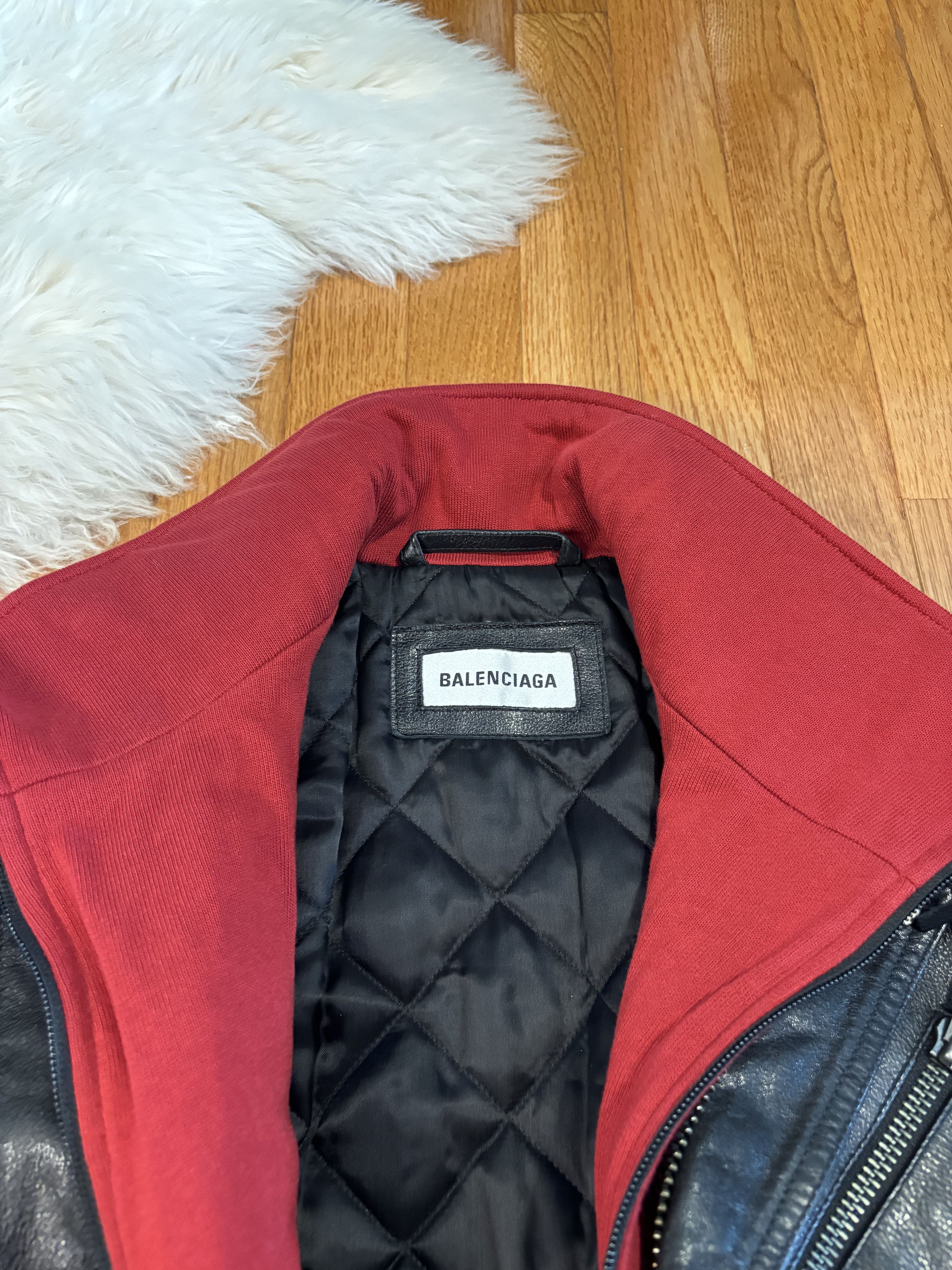 Balenciaga FW18 3 LAYER LEATHER JACKET SIZE 34 Size US M / EU 48-50 / 2 - 2 Thumbnail