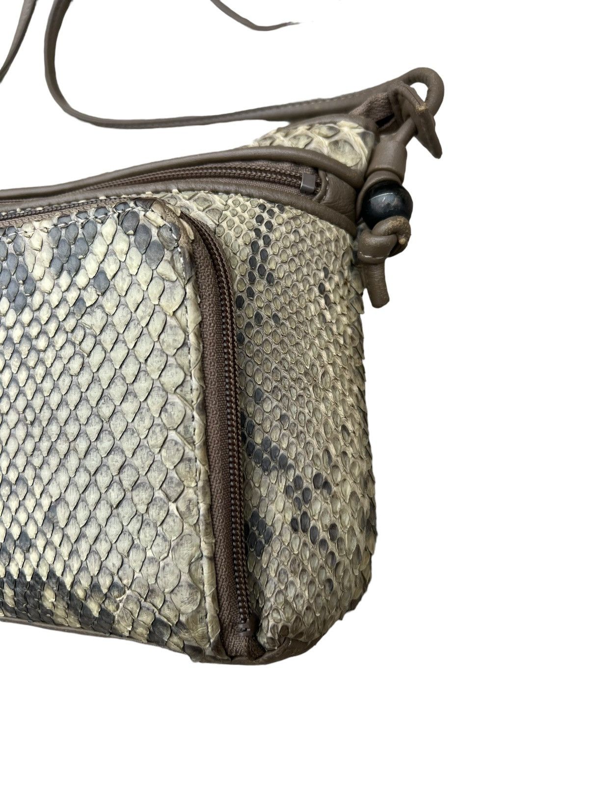 Leather Vintage Arukan Japan Python Snakeskin Leather Bag Mini Size ONE SIZE - 2 Thumbnail