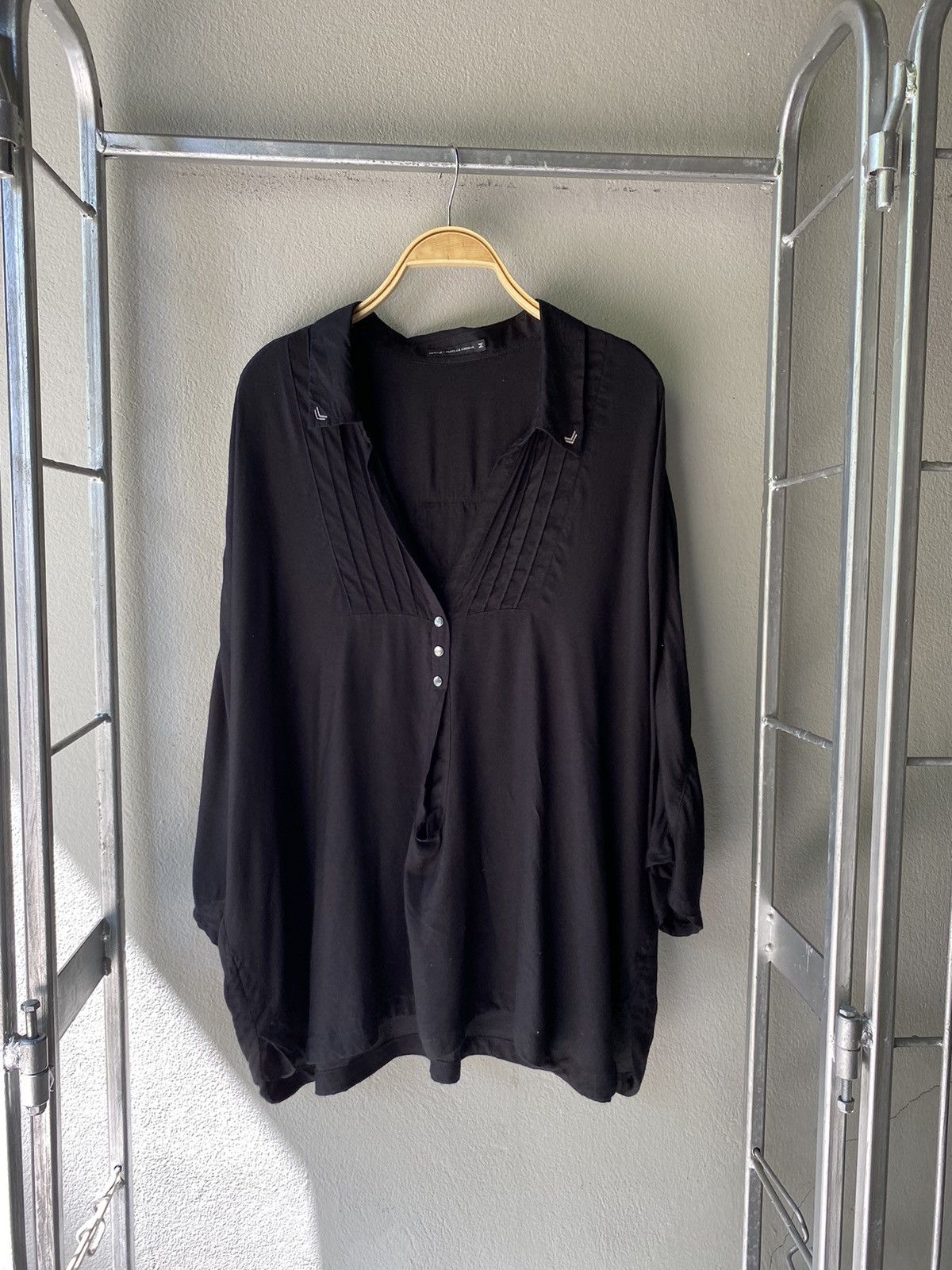 Marithe + Francois Girbaud MARITHE+ FRANÇOIS GIRBAUD Black Blouse Size M / US 6-8 / IT 42-44 - 12 Thumbnail