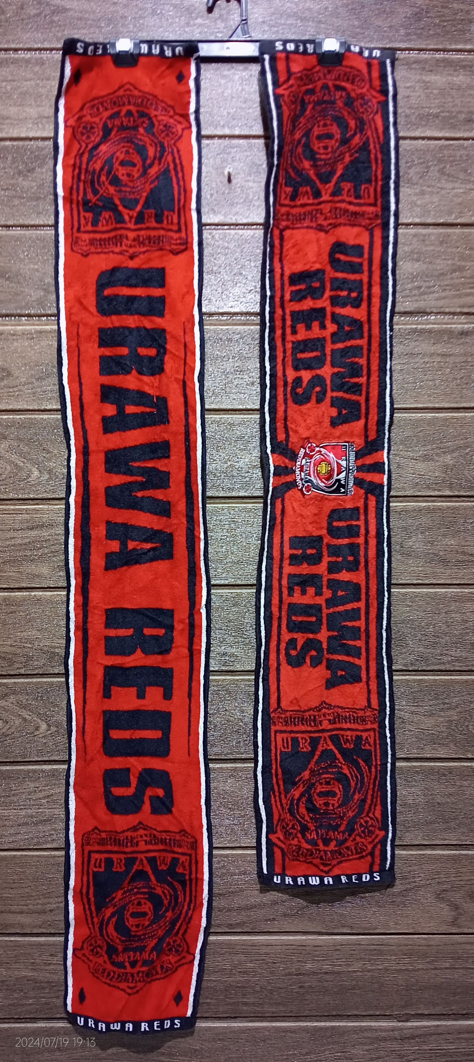 Japanese Brand × Vintage Bundle of Two Vintage Urawa Red Diamonds J. League Scarves Size ONE SIZE - 1 Thumbnail
