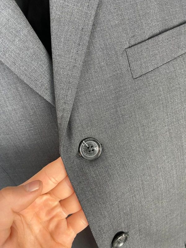 Dolce & Gabbana Dolce & Gabbana Men’s 52 Grey Wool Blazer Suit Jacket Size 52R - 3 Thumbnail