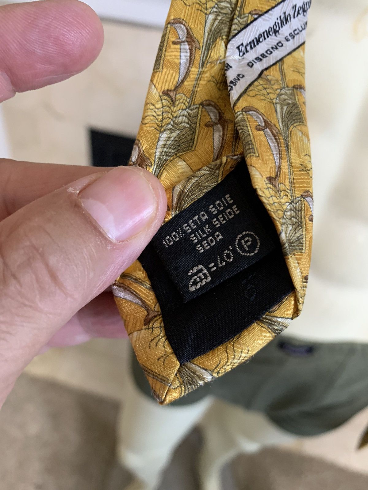 Ermenegildo Zegna Dolphins Silk Wide tie Size ONE SIZE - 7 Thumbnail