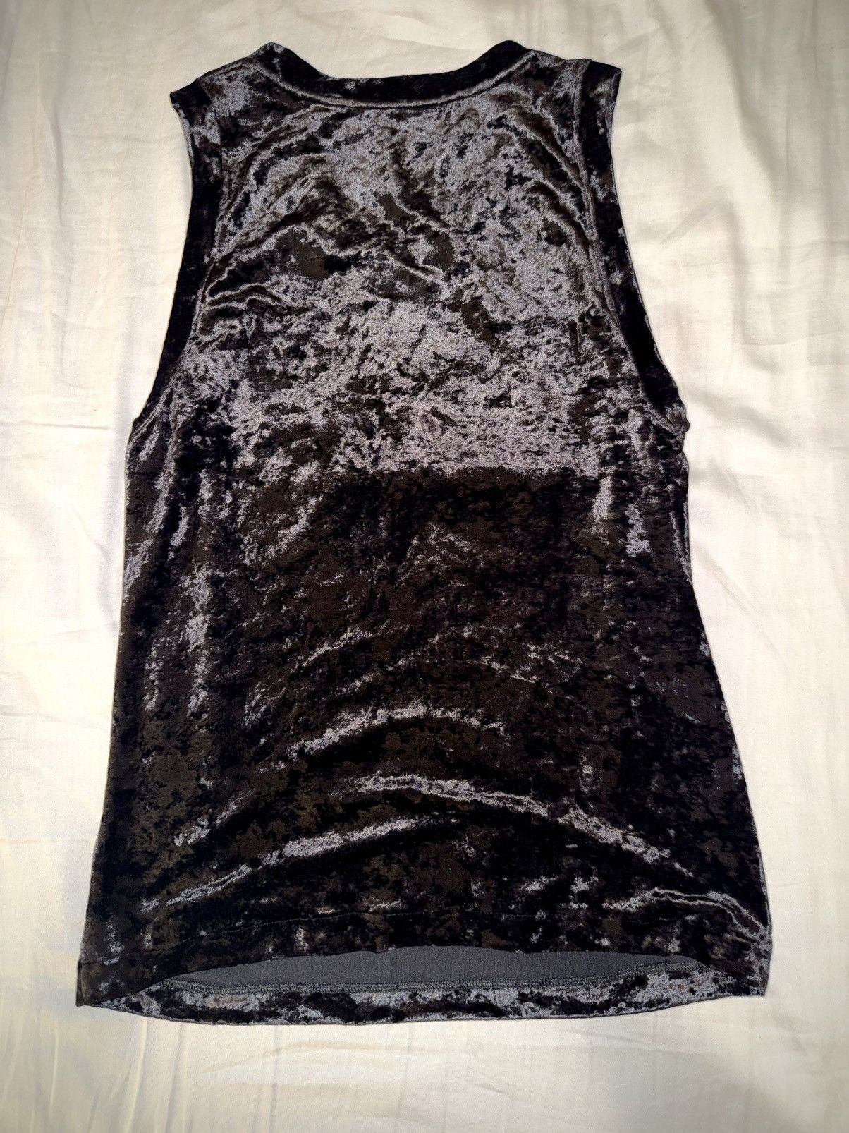 Yves Saint Laurent YSL Tom Ford era Rhinestone velvet tank tip Size M / US 6-8 / IT 42-44 - 2 Thumbnail