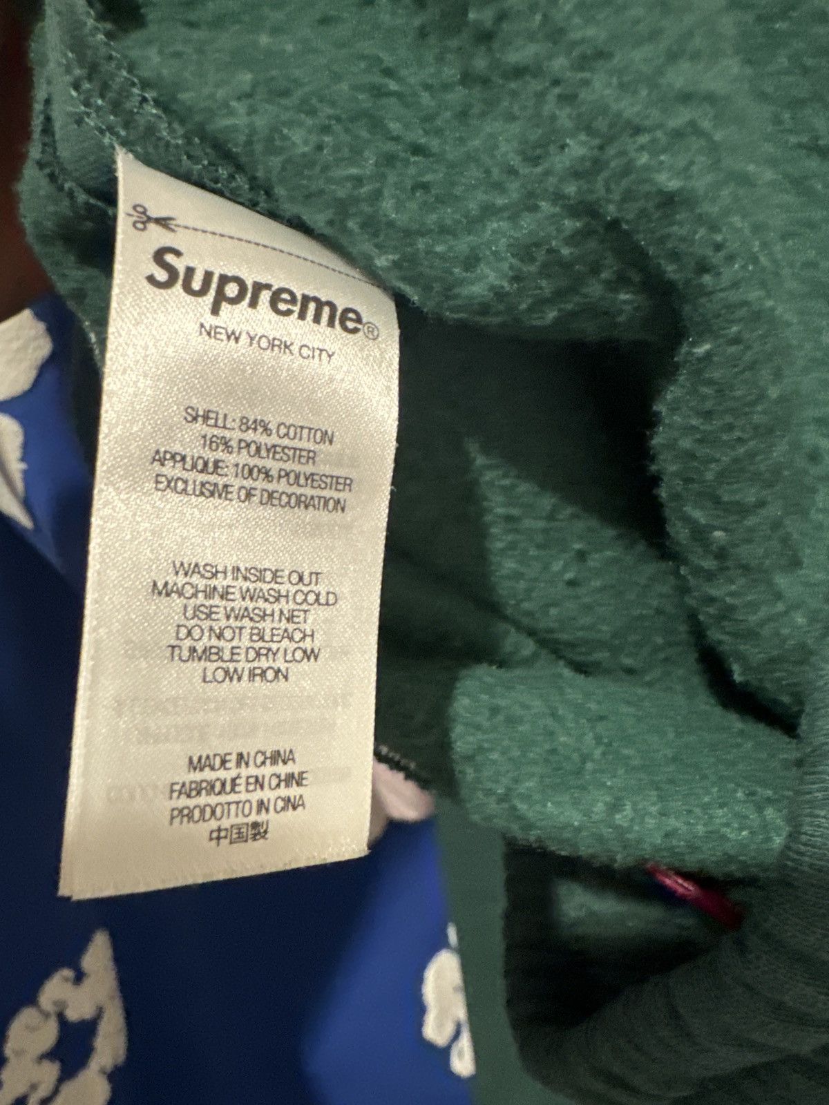 Supreme Supreme Satin Applique Sweatpant - Dark green Size US 30 / EU 46 - 7 Thumbnail
