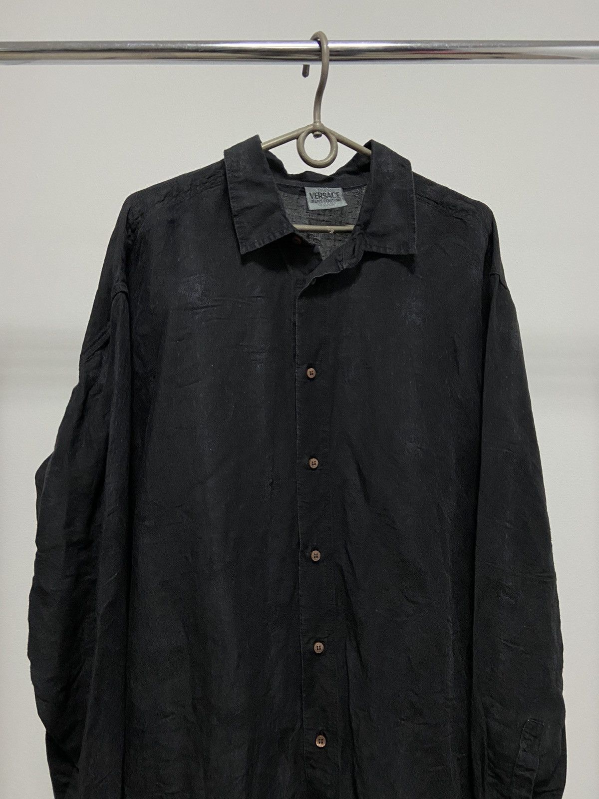 Versace Jeans Couture × Vintage Versace monogram logo Vintage Button Ups Luxury Size US XL / EU 56 / 4 - 2 Thumbnail