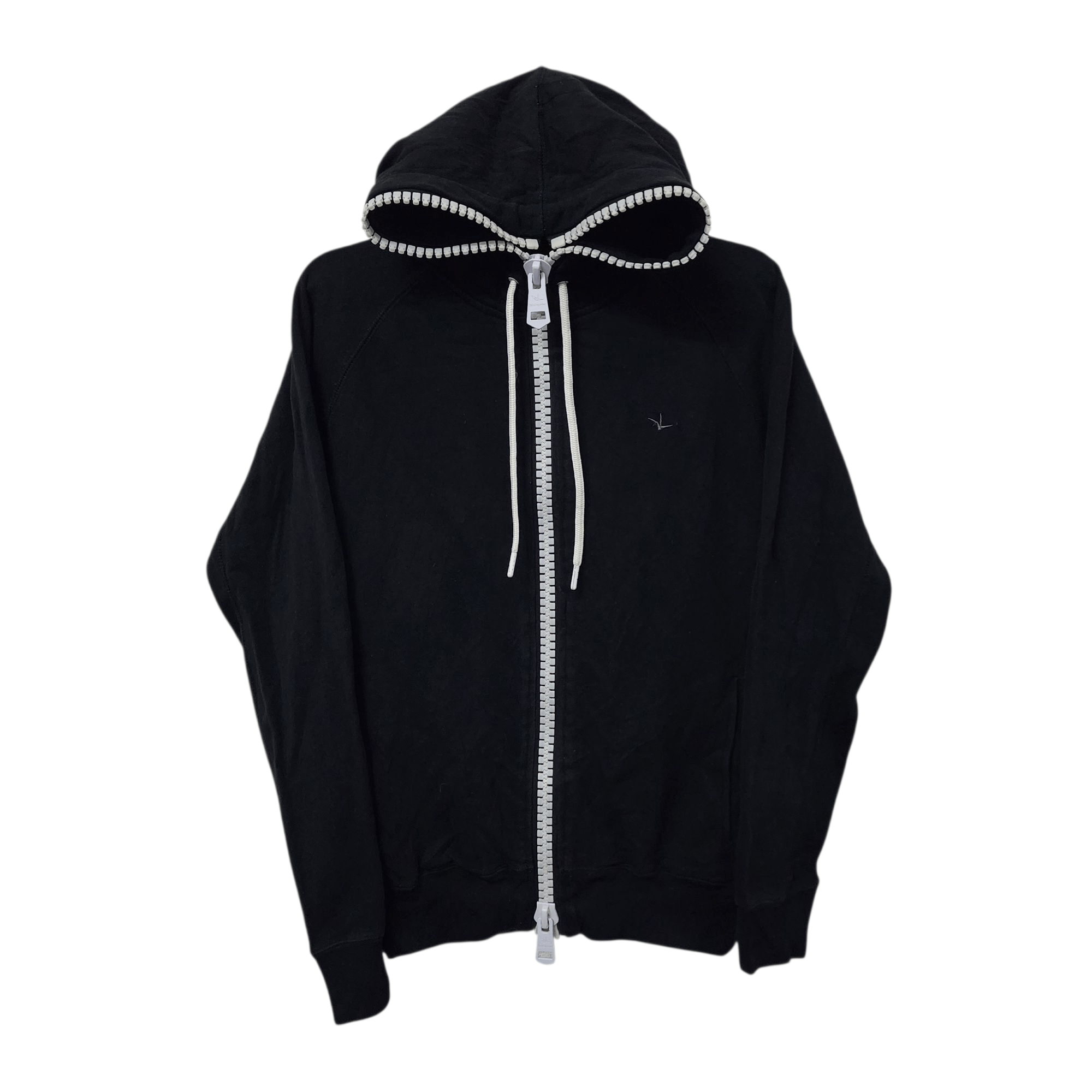 Japanese Brand 1PIU1UGUALE3 Designer Full Big Zipper Sweater Size L / US 10 / IT 46 - 3 Thumbnail