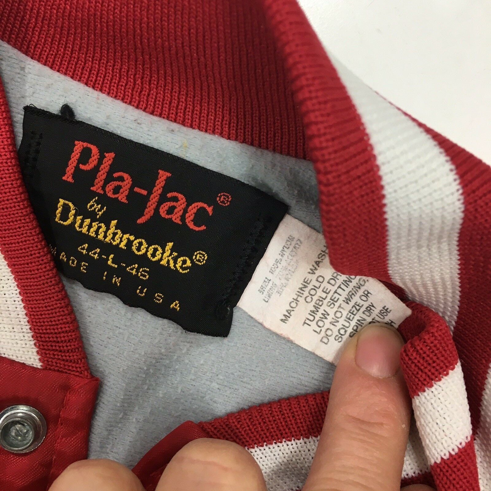 Dunbrooke Vtg Pla-Jac Dunbrooke SATIN PHILLIPS Transportation Jacket Size US L / EU 52-54 / 3 - 4 Thumbnail