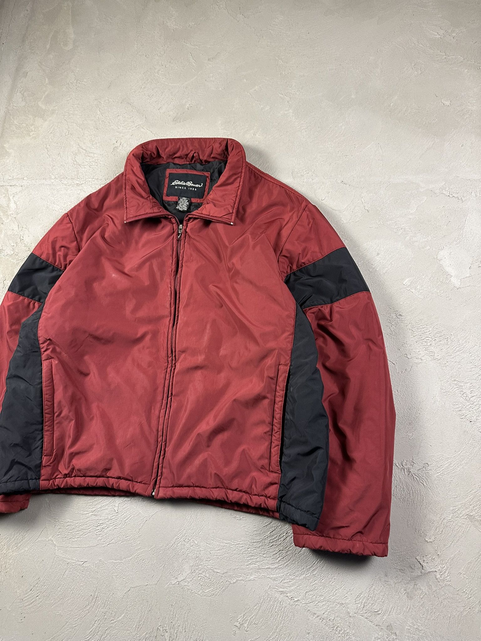 Eddie Bauer Vintage Y2k Eddie Bauer Nylon Boxy Bomber Zip Jacket Size US XXL / EU 58 / 5 - 3 Thumbnail