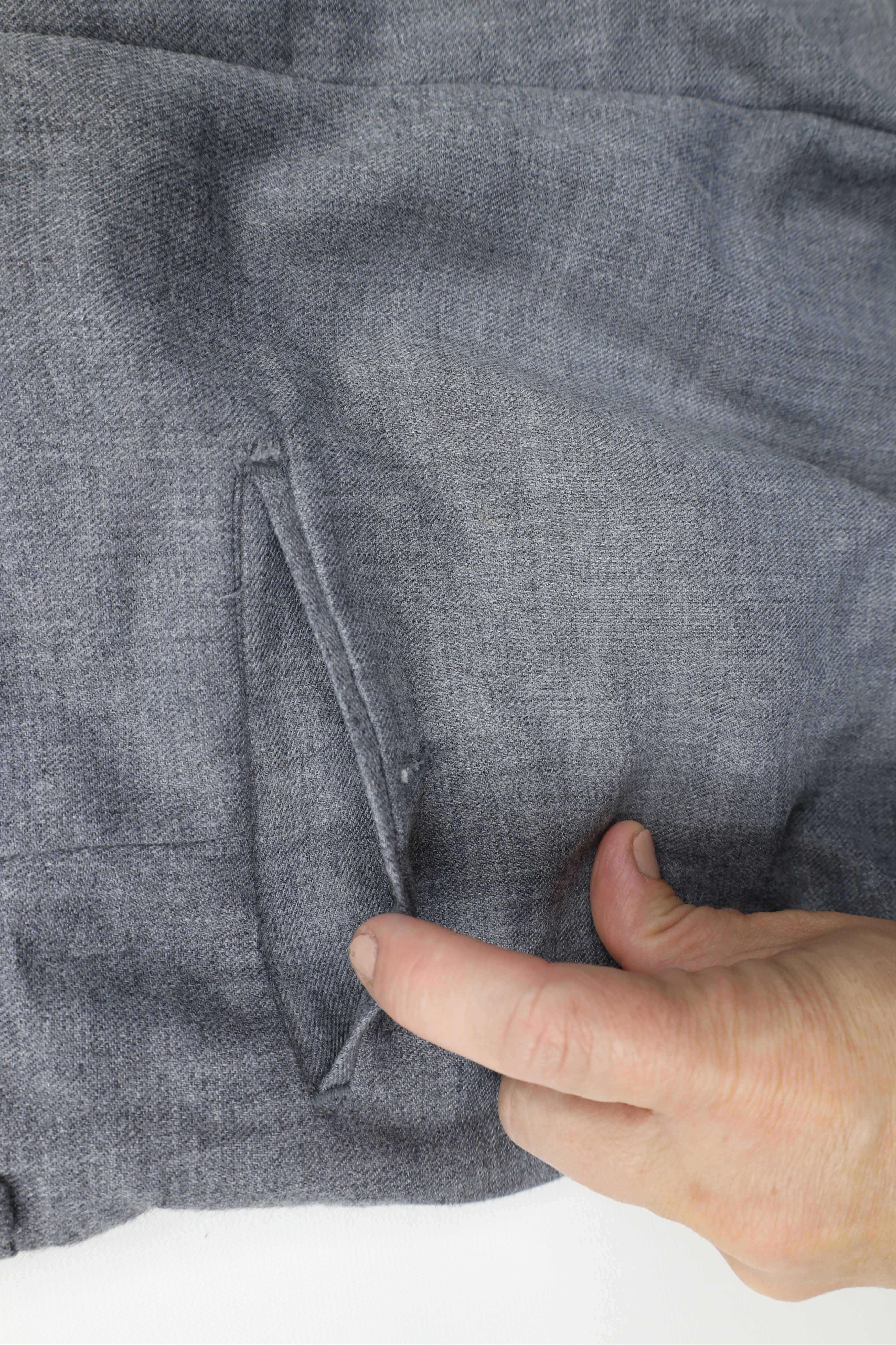 Vintage Vintage 70s Streetwear Wide Leg Bell Bottoms Pants Gray Size US 34 / EU 50 - 9 Thumbnail