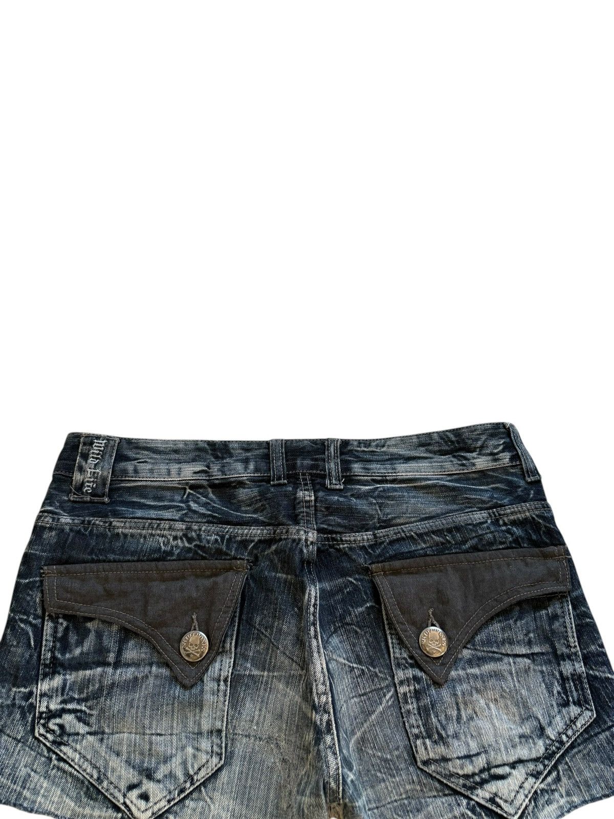 14th Addiction × Japanese Brand Vintage Japanese Brand Mud Wash Punk Style Shorts Jeans Size 36" / US 14 / IT 50 - 10 Thumbnail