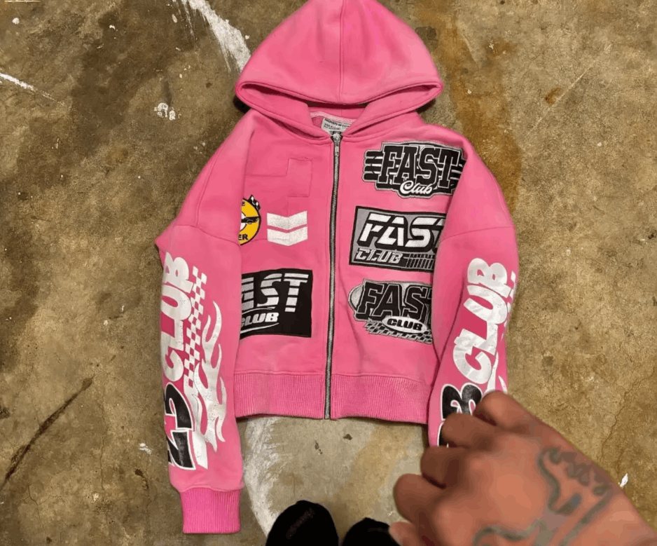 Japanese Brand design zipper oversized pink hoodie Size US M / EU 48-50 / 2 - 6 Thumbnail