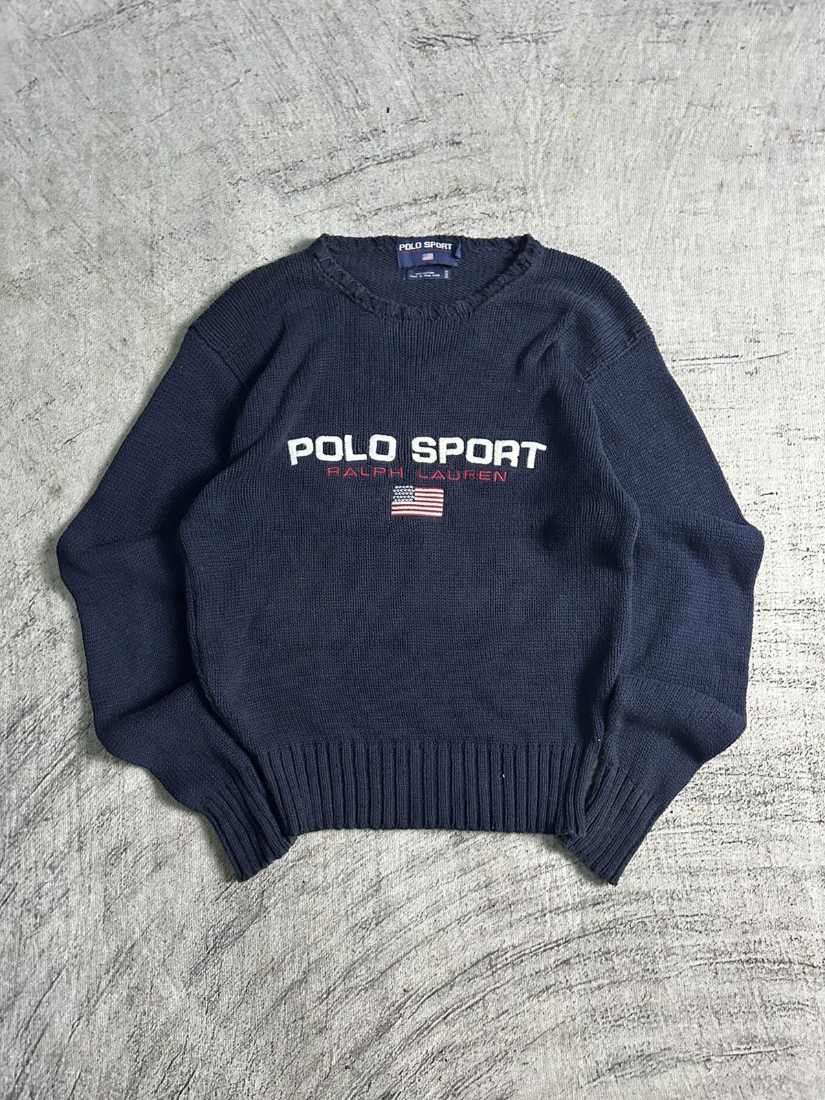 Polo Ralph Lauren × Ralph Lauren Polo Sport Flag Spellout Knitwear by Polo Ralph lauren Size US M / EU 48-50 / 2 - 1 Thumbnail