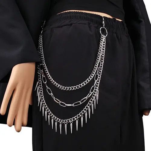 Jewelry Kawasaki x Mieko Multilayer Spike Pant Chain Size ONE SIZE - 3 Thumbnail