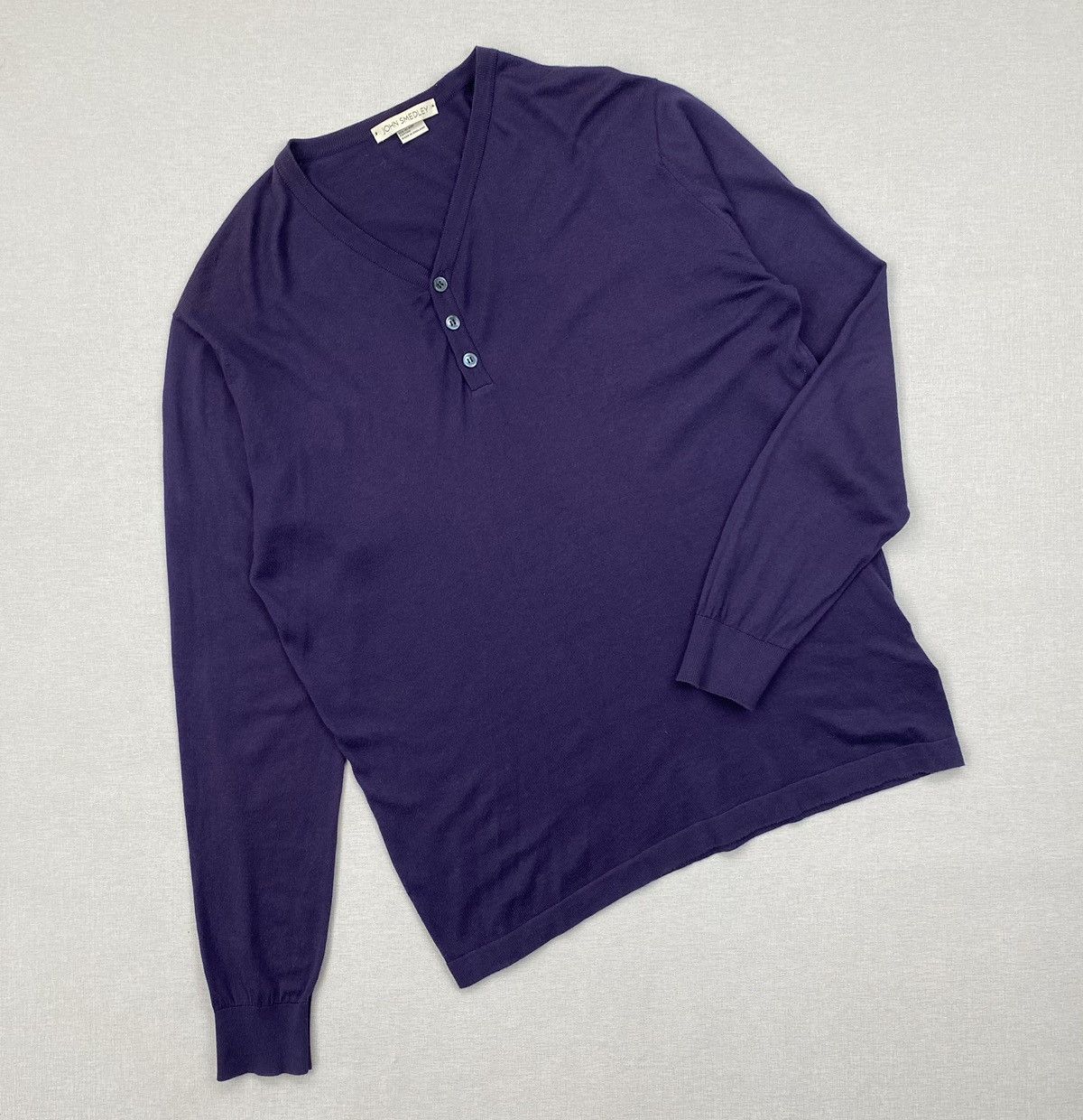 John Smedley Men’s John Smedlay V-Neck Sweater size L Size US L / EU 52-54 / 3 - 2 Thumbnail