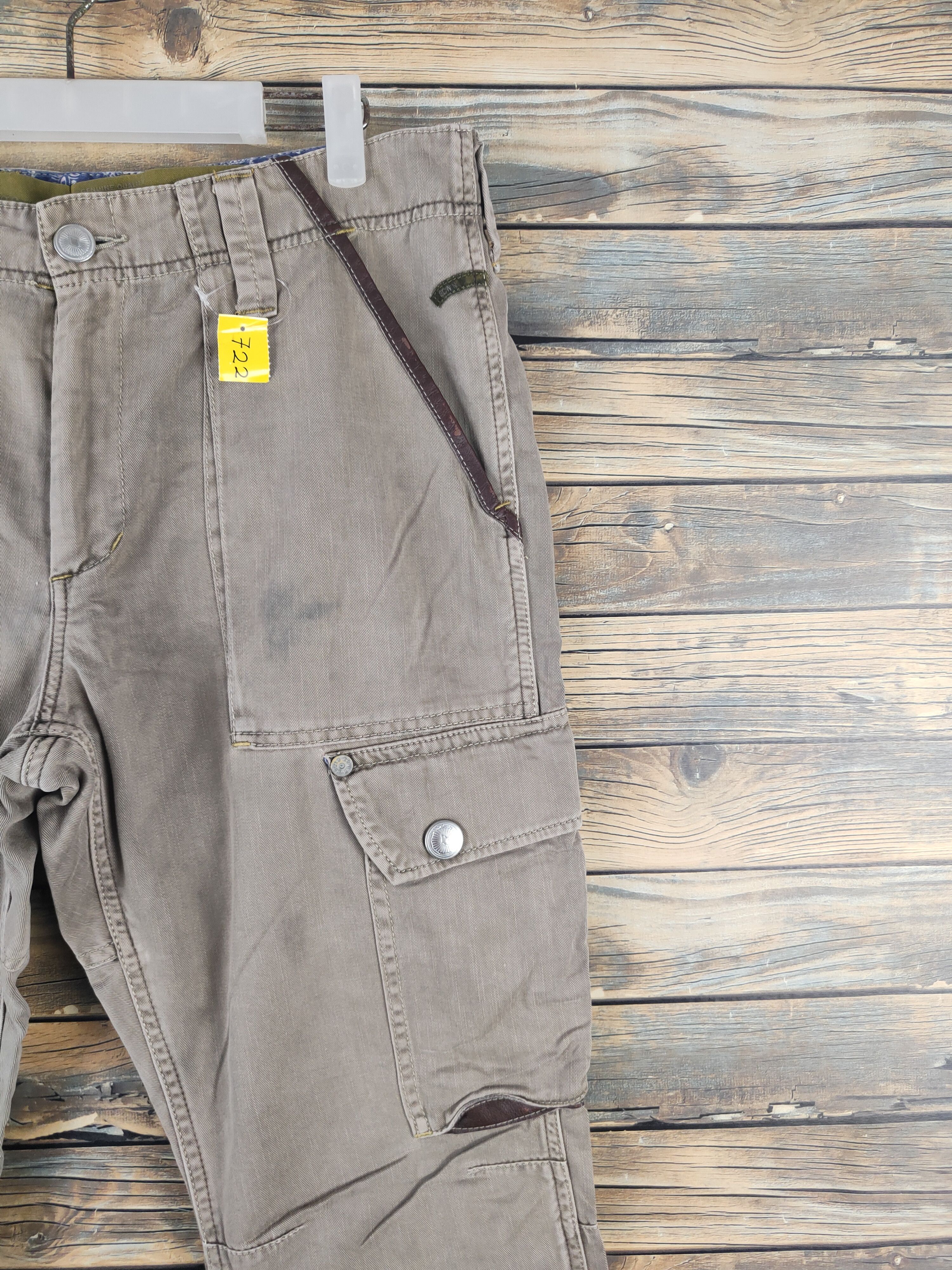 Edwin DLL Edwin Beige Multipocket Tactical Cargo Pants #722 Size US 33 - 5 Thumbnail