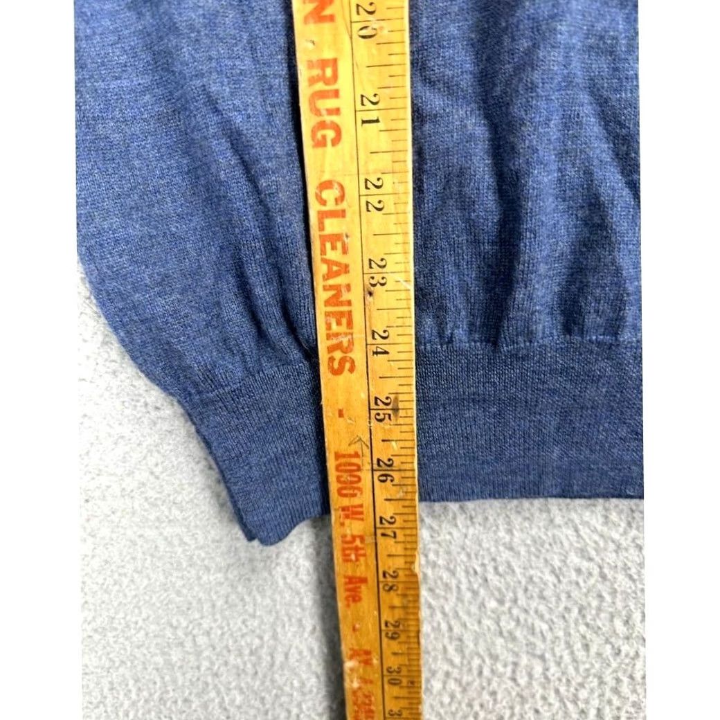 Jos. A. Bank Jos. A. Bank Traveler Merino Wool V-Neck Pullover Sweater Adult Medium Blue Mens Size US M / EU 48-50 / 2 - 6 Thumbnail