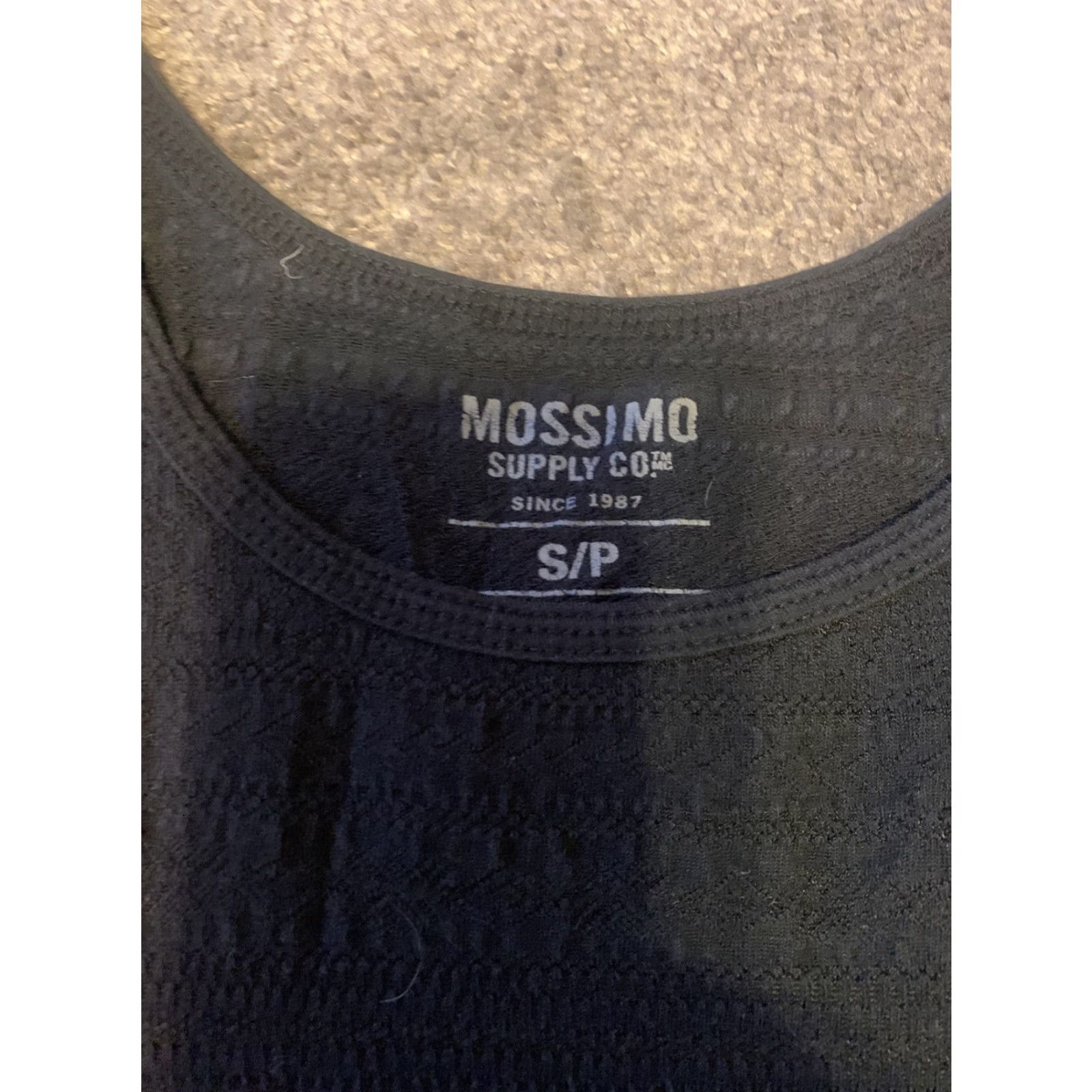 Mossimo Mossimo Tank Top Women S Petite Black Cotton Blend Sleeveless Pullover Basic Stretch Shirt/Top Size S / US 4 / IT 40 - 2 Thumbnail