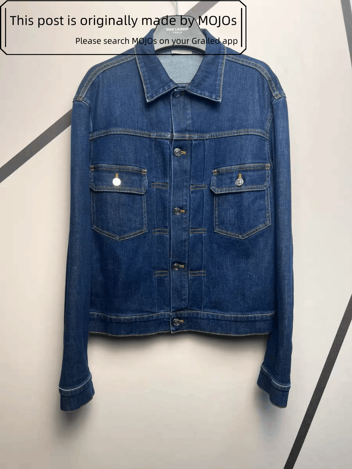 denim デニムジャケット jacket dior 46 homme