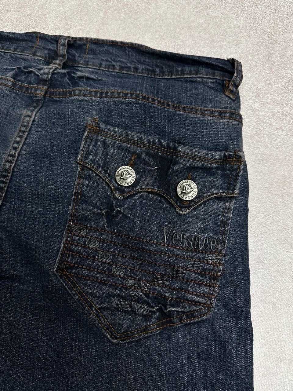 Versace Vintage Versace Big Logo Medusa Y2K Denim Jeans 30 Size US 30 / EU 46 - 3 Thumbnail