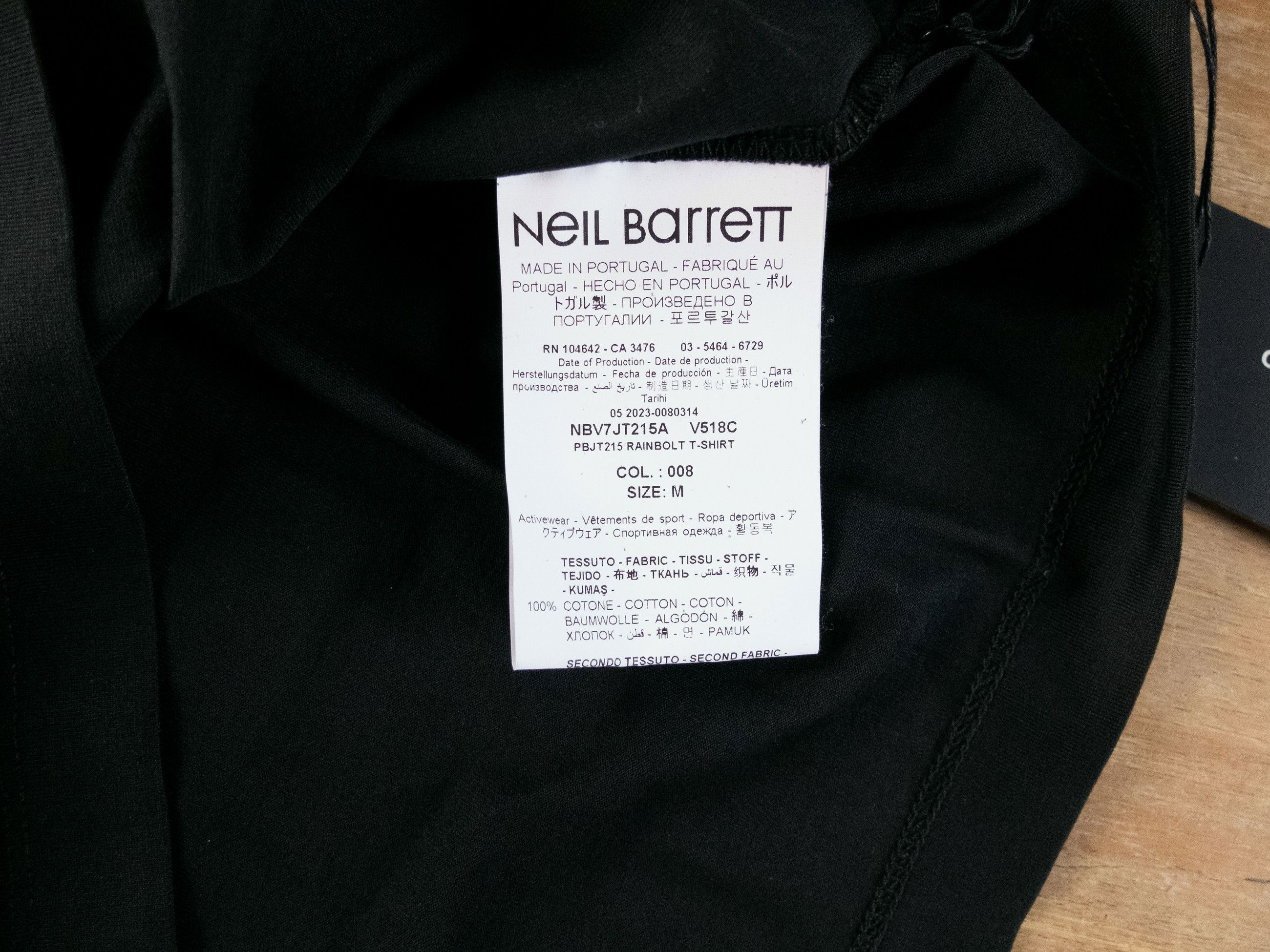 Neil Barrett NEIL BARRETT black Thunderbolt embroidered t-shirt Medium Size US M / EU 48-50 / 2 - 7 Thumbnail