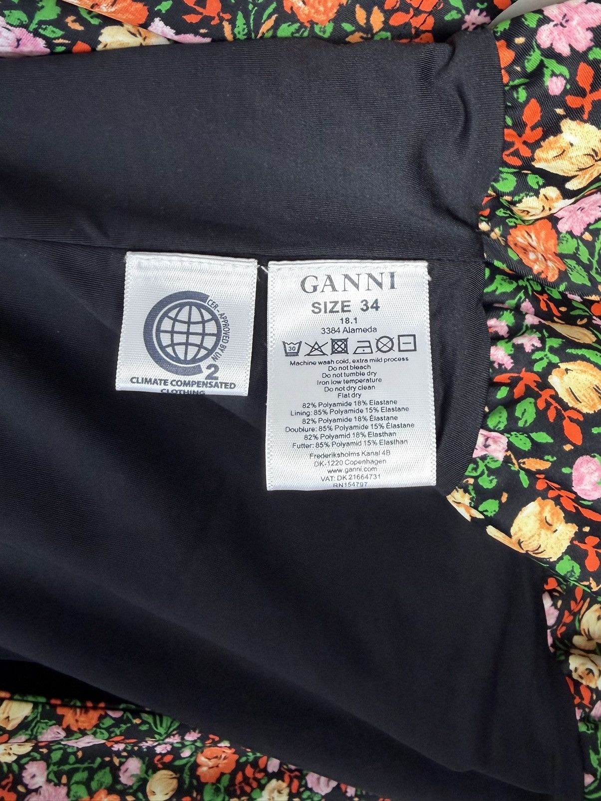 Ganni Unique Ganni Alameda Floral Long Dress Size XS / US 0-2 / IT 36-38 - 9 Thumbnail