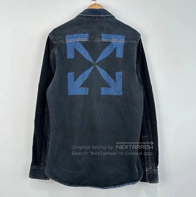 Off-White Off-White Men's Dark Blue Overshirt . Size US M / EU 48-50 / 2 - 2 Thumbnail