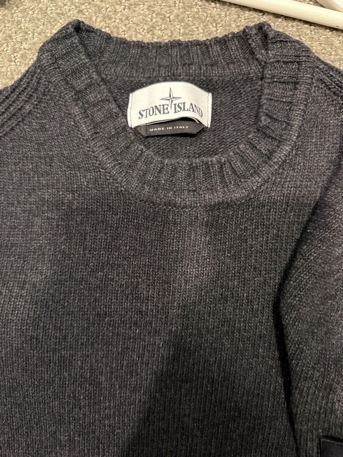 Stone Island STONE ISLAND Logo-Appliquéd Wool-Blend Sweater M Size US M / EU 48-50 / 2 - 3 Thumbnail