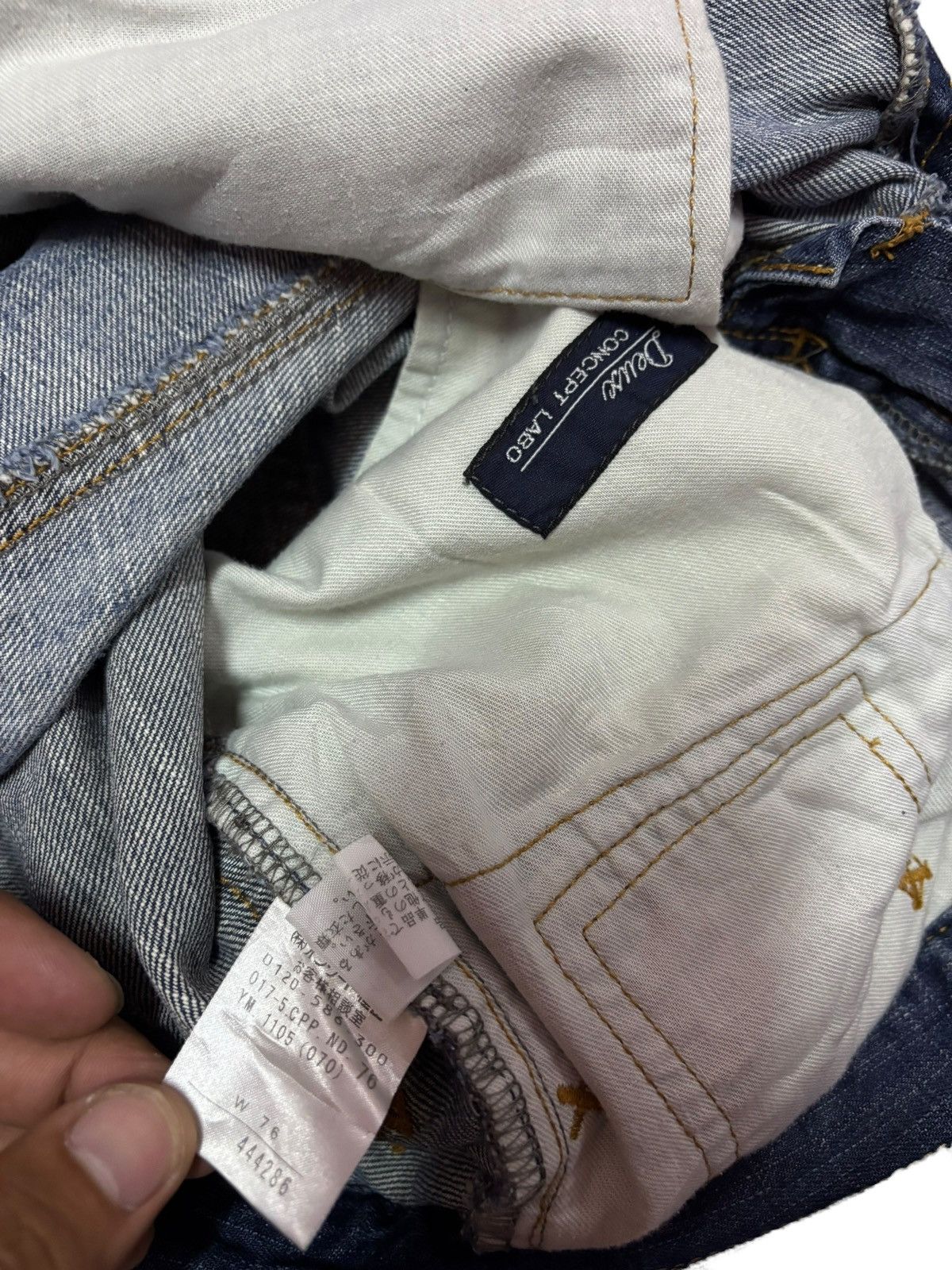 Japanese Brand Vtg Deuse Japan Concept Labo Bootcut Distressed Jeans Size US 30 / EU 46 - 7 Thumbnail