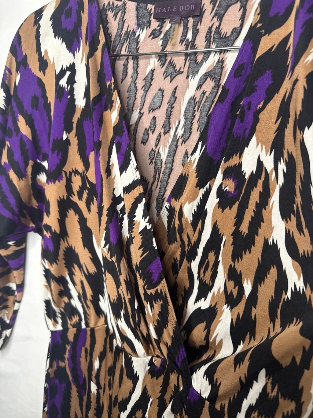 Other Hale Bob 100% SILK animal print v-neck chest dress sz Small Size S / US 4 / IT 40 - 7 Thumbnail