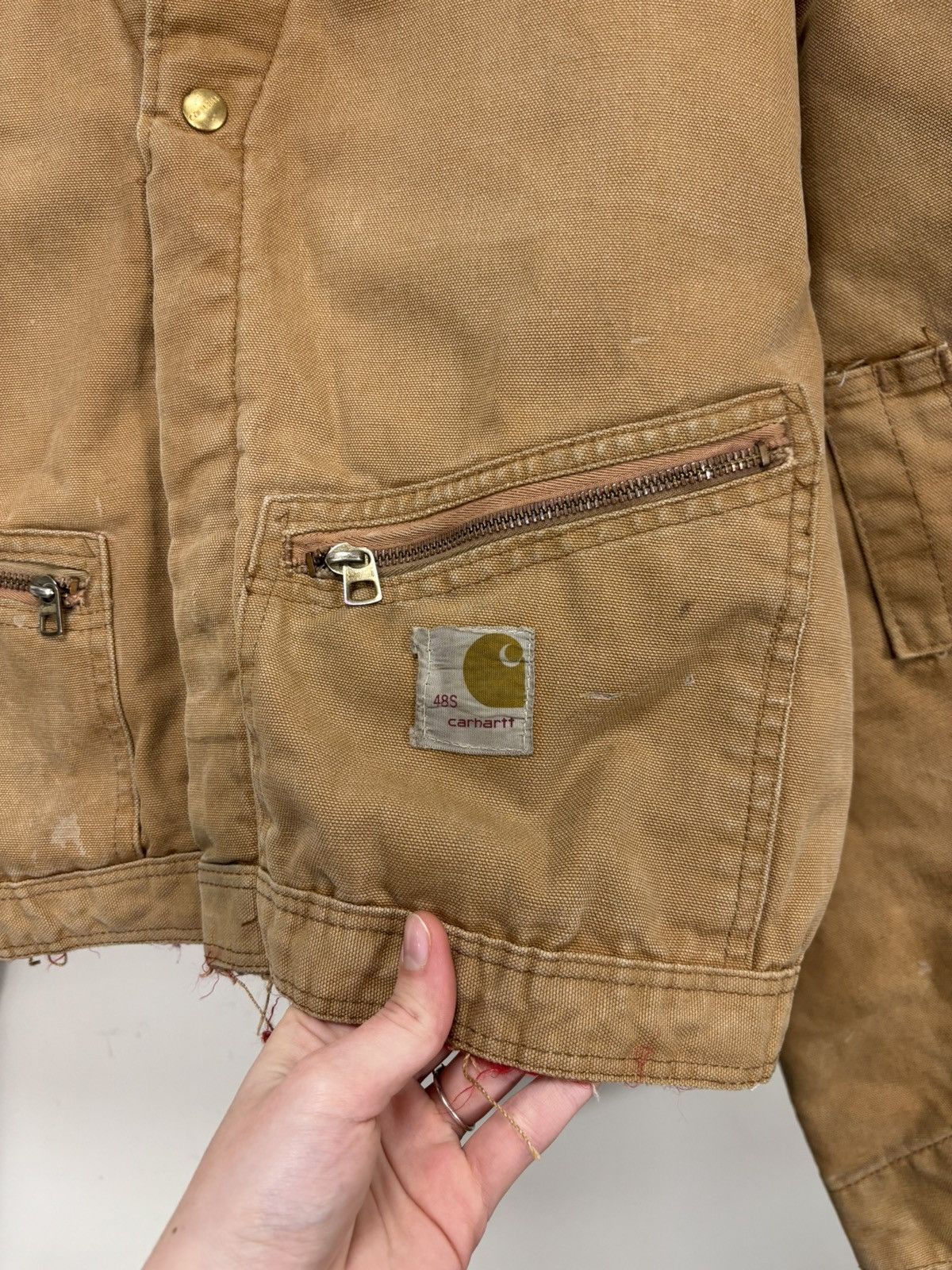 Carhartt Vintage Carhartt 1980s Made In USA Workwear Cropped Jacket Size US L / EU 52-54 / 3 - 9 Thumbnail