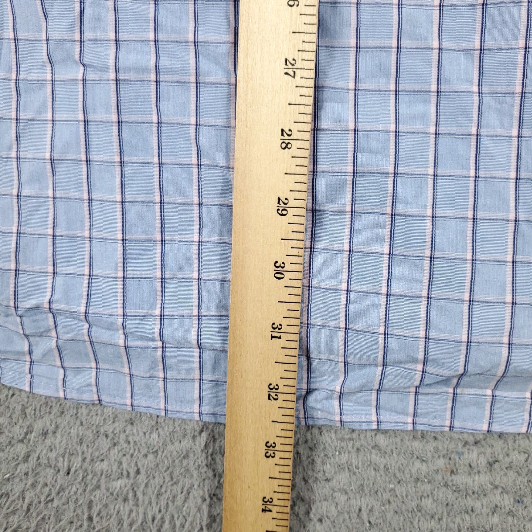 Tommy Hilfiger Tommy Hilfiger Shirt Men 2XL Blue Check Button-Up Long Sleeve Cotton Logo Mens Size US XXL / EU 58 / 5 - 6 Thumbnail