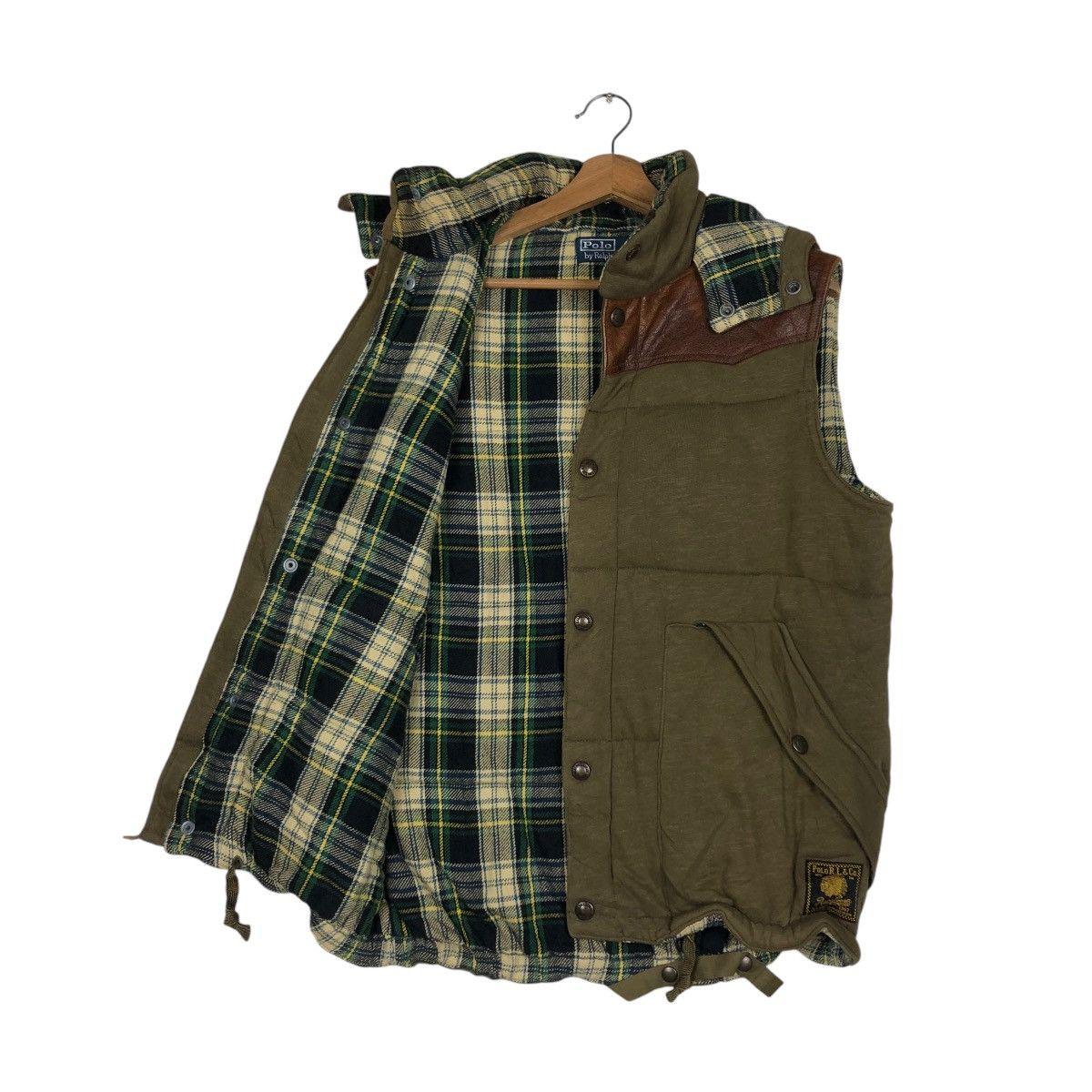 Polo Ralph Lauren 🔥VINTAGE BIKER TANKTOP JACKET POLO RALPH LAUREN BLANKET Size US L / EU 52-54 / 3 - 1 Thumbnail