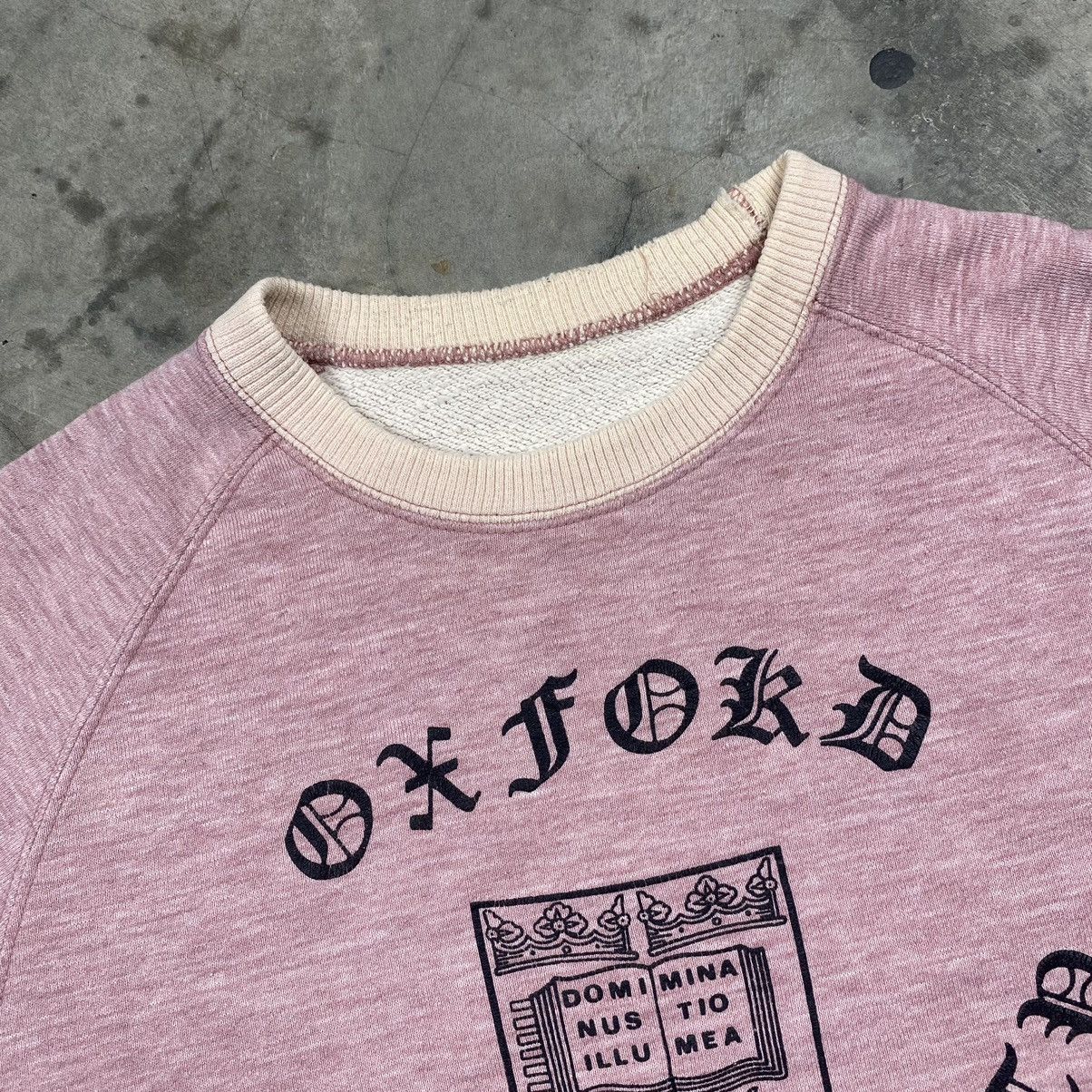 Vintage Rare 90s Oxford University Seas Sports Chrome Heart Crewneck Size US M / EU 48-50 / 2 - 6 Thumbnail