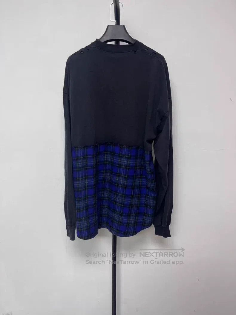 Balenciaga Balenciaga Patchwork Plaid Letter Printed Single-Breasted Size US M / EU 48-50 / 2 - 2 Thumbnail