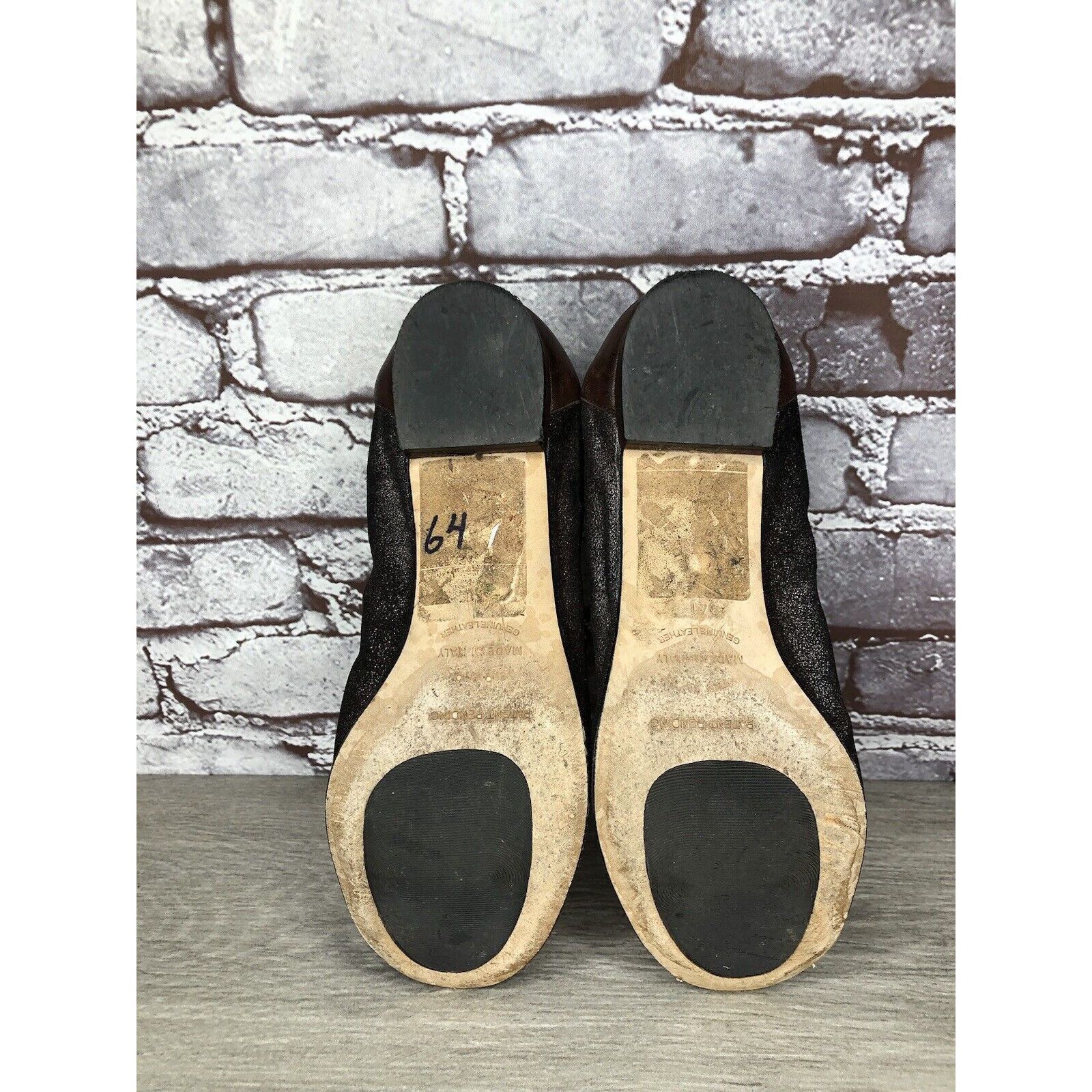 Other Anyi Lu Cate Brown Metallic Flecked Suede Leather Cap Toe Ba Size US 10 / IT 40 - 7 Thumbnail