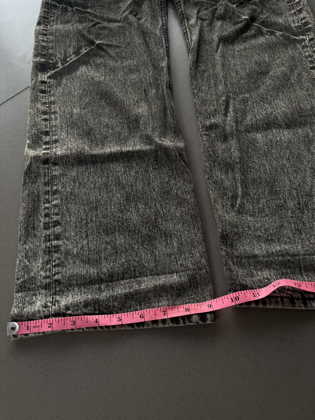 Isamu Katayama Backlash JAPANESE SORRIDERE WASHING FADED PATTERNS DENIM JEANS PANTS Size US 34 / EU 50 - 12 Thumbnail
