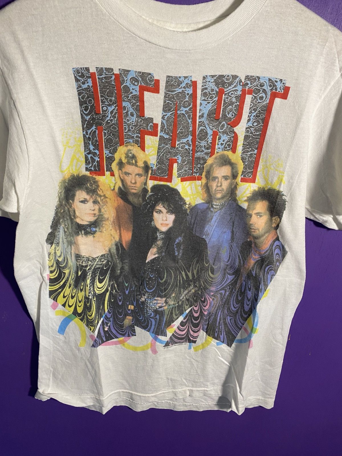 Band Tees × Vintage Vintage 85/86 HEART world tour t-shirt Size US M / EU 48-50 / 2 - 3 Thumbnail