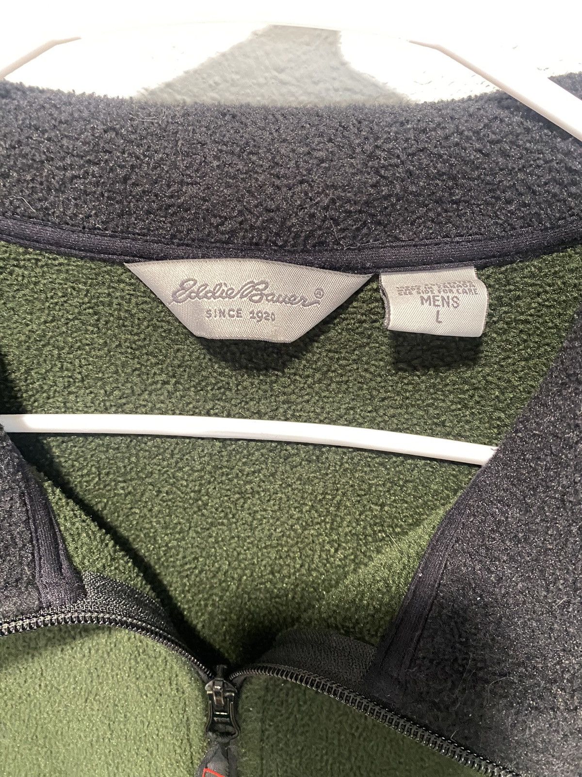 Eddie Bauer Vintage Olive Eddie Bauer Polartec Fleece Sweater Size US L / EU 52-54 / 3 - 3 Thumbnail