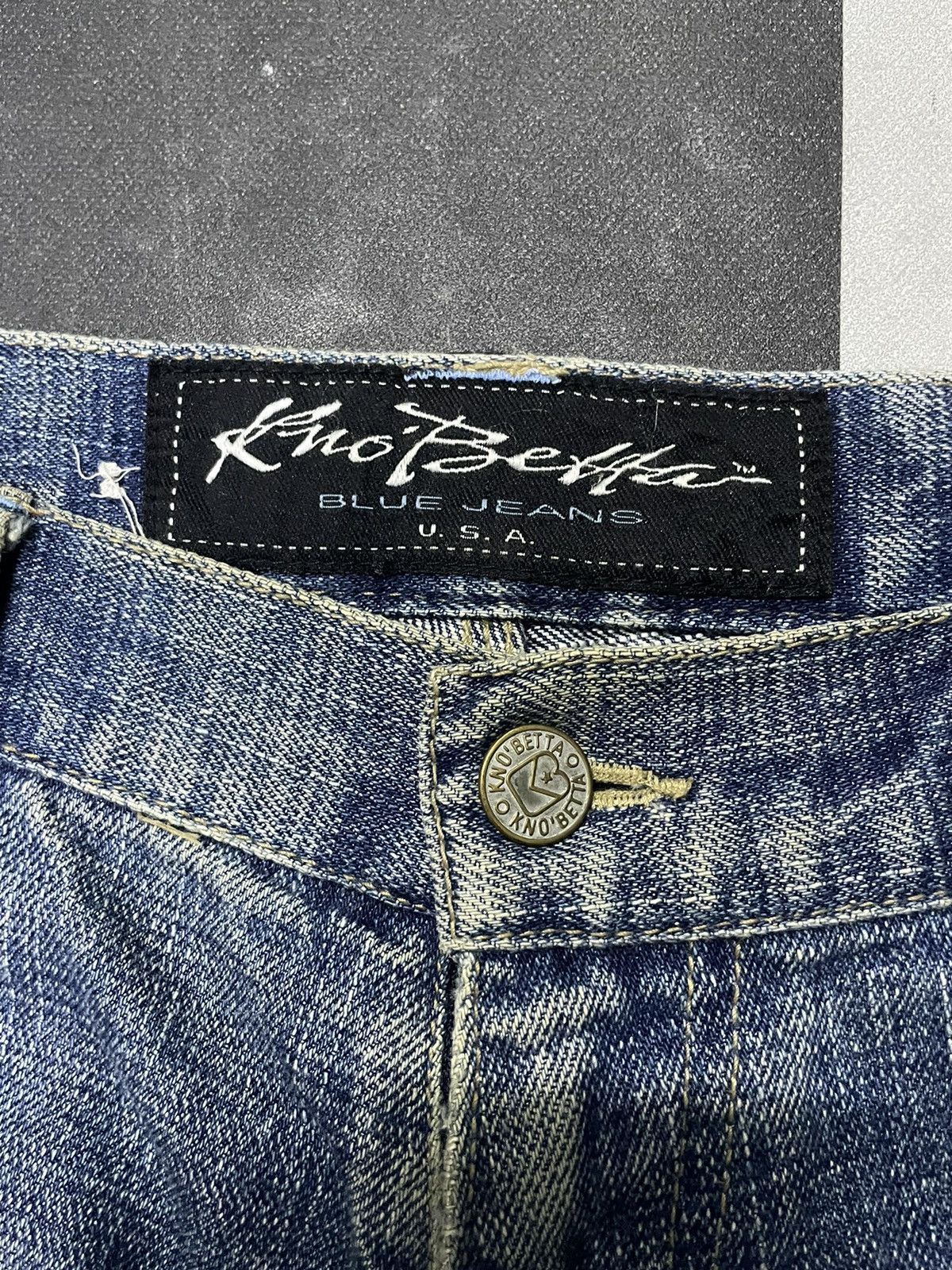 JNCO × Rap Tees KnoBetta Massive Baggy Distressed Y2K Rap Jeans Size US 34 / EU 50 - 16 Thumbnail