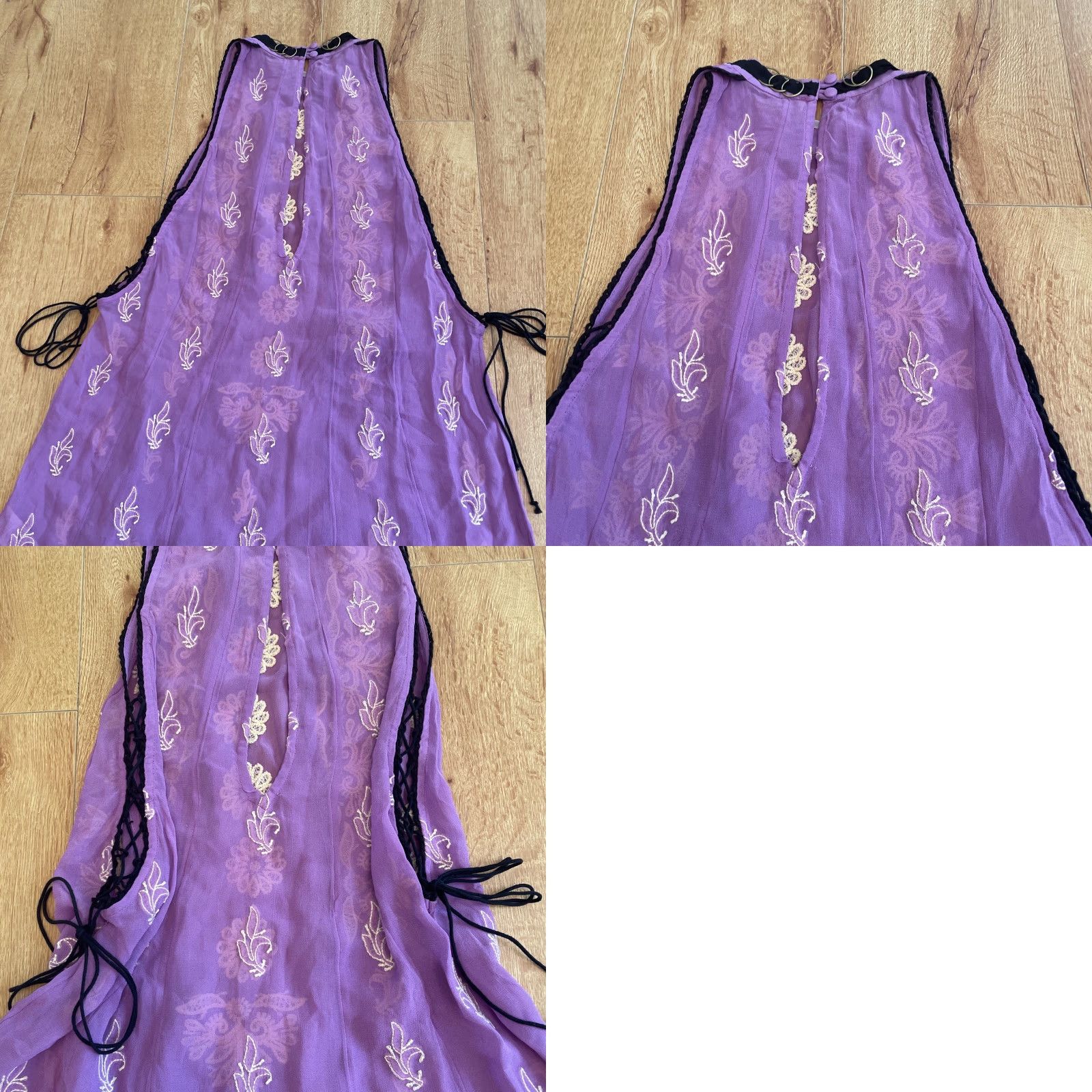 Free People Free People Tunic Women M Purple Sheer Embroidered Lilac Sunset Kisses Size M / US 6-8 / IT 42-44 - 9 Thumbnail