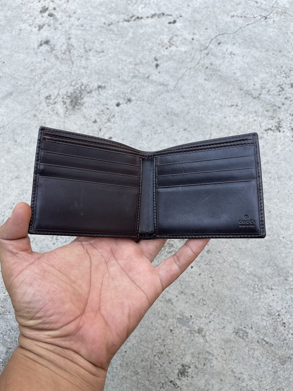 Gucci Gucci Leather Wallet Bifold for Men Made in Italy Size ONE SIZE - 4 Thumbnail