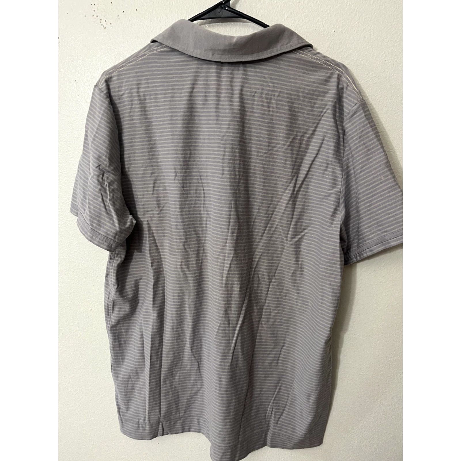 Banana Republic Banana Republic Polo Shirt Men's Slim Size XL Gray Striped Cotton Polo Shirt - 2000s Y2K - Banana Republic Factory - Regular Fit Size US XL / EU 56 / 4 - 3 Thumbnail